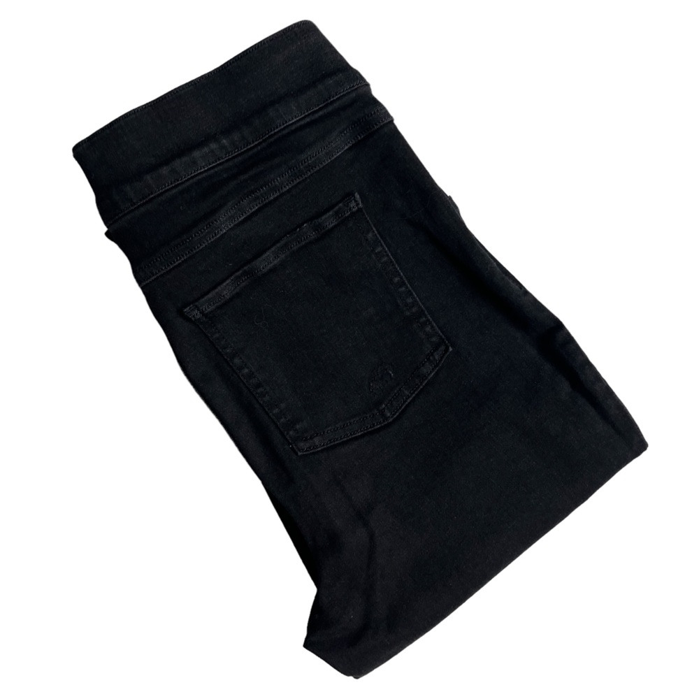 Spanx Distressed Skinny Jeans Women's S High Rise Stretch Denim Raw Hem 20213R